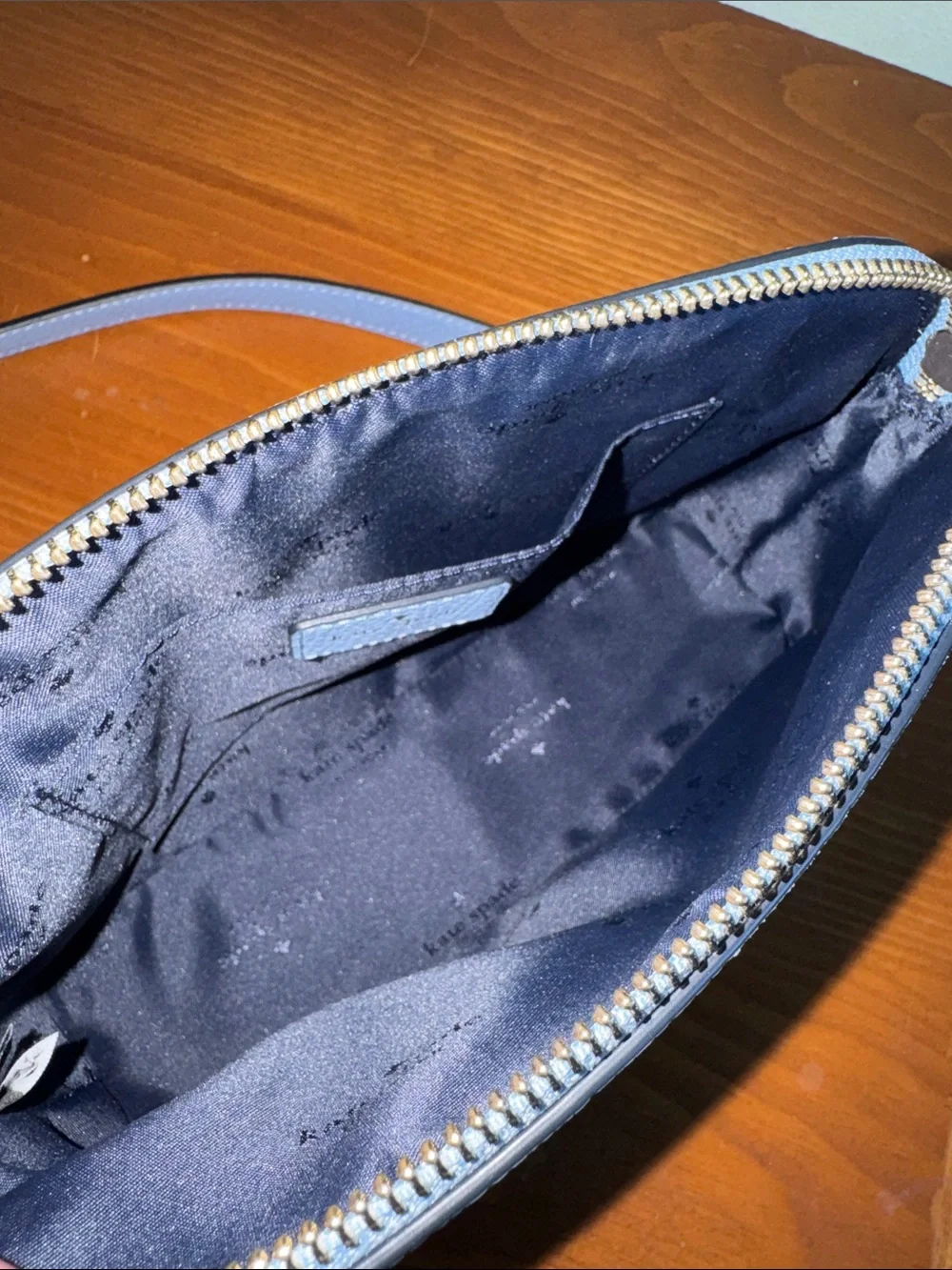 kate spade Light Blue Pebbled Leather Crossbody
